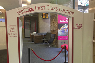 Virgin Trains First Class Lounge fit out Glasgow Central Station